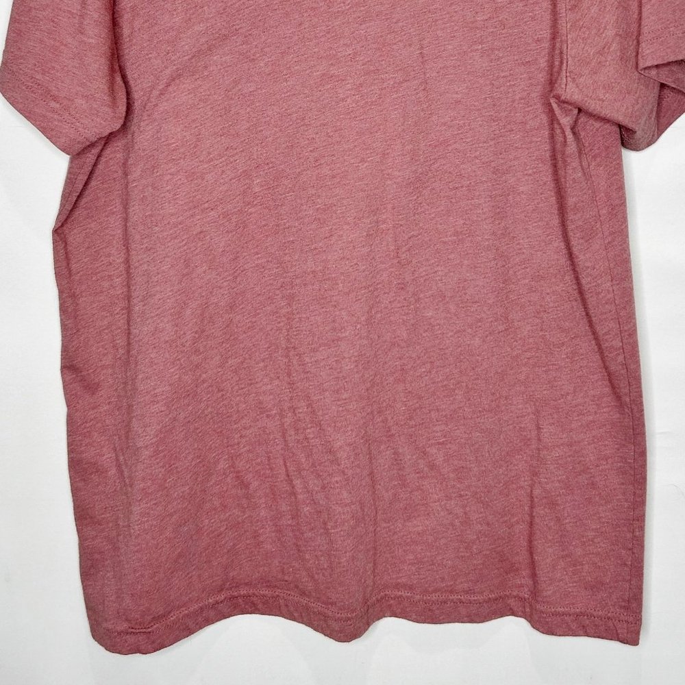 Canvas Woman’s Top Lg Dark Pink F A R M Graphic T-Shirt Short Sleeves Crew Neck - Picture 6 of 9